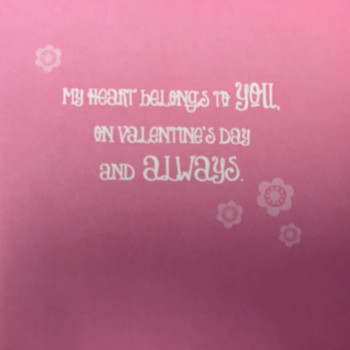 Golden Heart Wife Valentine's Day Card