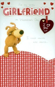 Boofle Large Valentines Day Girlfriend Card