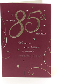 85th Elegant Birthday Card