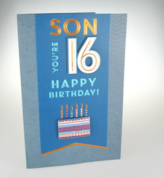 Son You're 16 Happy Birthday Age 16th Lovely Card