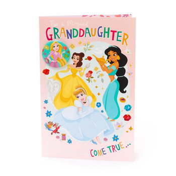 Disney Princess Granddaughter Birthday Card