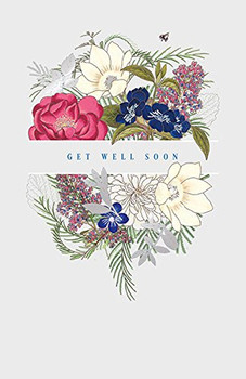 Get Well Soon Royal Horticultural Society  Floral Bouquet Card New