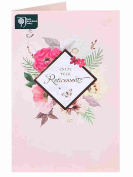 Retirement Royal Horticultural Society Floral Congratulation Card