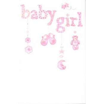 New Baby Girl Greeting Card Carousel
