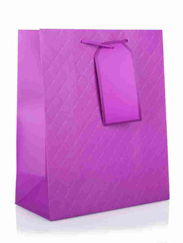 Large Quilted Lilac Gift Bag Mother's Day Birthday All Occasions