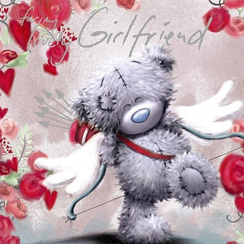 Me to You Lovely Girlfriend Valentine's Day Card Tatty Teddy Bear