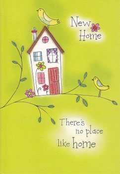 Second Nature New Home Cards ' Poetry In Motion ' Glitter Greeting Card Nice Poetic Verse