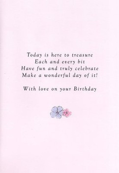 Second Nature Mum Birthday Cards Poetry In Motion ' Glitter Greeting Card Special Verse