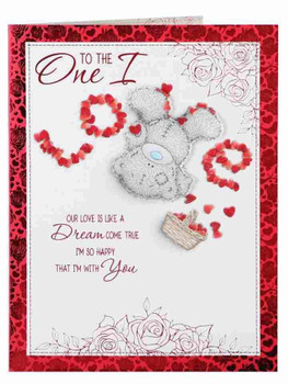Adorable Me To You Bear One I Love Petals Valentine's Day Card Large