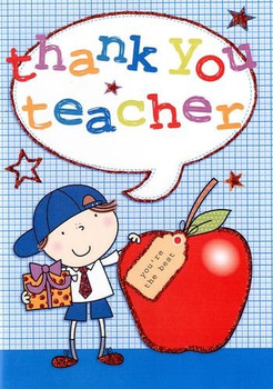 Thank You Teacher Thank You Card Second Nature