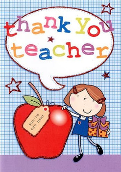 Thank You Teacher For Her Thank You Card Second Nature
