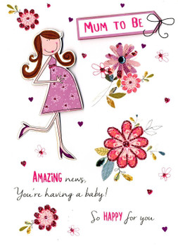 Mum To Be Expecting A Baby Congratulations Baby Shower Card