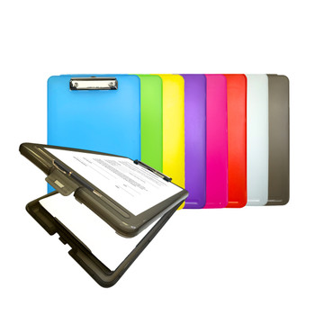 Pack of 8 Assorted Colour A4 Clipboard Box Files Pack of 8 Assorted Colour A4 Clipboard Box Files
