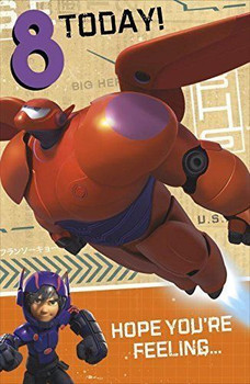 big hero 6 age 8 today ! 8th birthday card