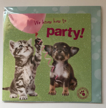 Studio pets we know how to party birthday card