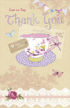 Just to Say Thank You Greeting Card Thanks New Gift Anytime