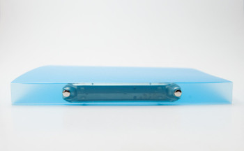 A4 Slim Blue Translucent Ringbinder