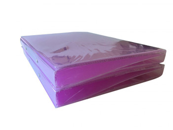 A4 Slim Pink Translucent Ringbinder