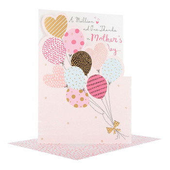 Hallmark Contemporary Modern  Mother's Day Card 'Thanks' New Medium