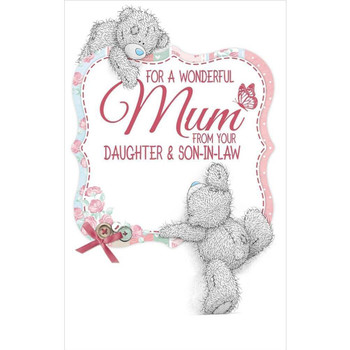 Me To You Tatty Teddy Mother's Day Card  Mum  From your daughter and son-in-law