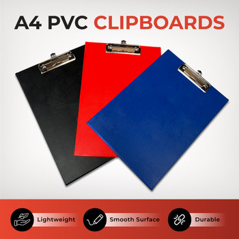 Janrax A4 Blue PVC Single Clipboard 