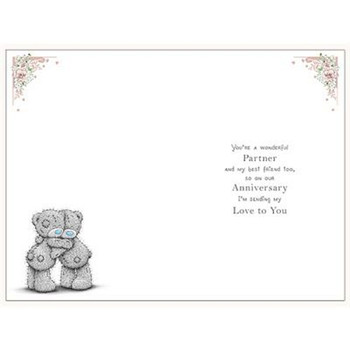 Me To You Bear For My Partner Anniversary Card
