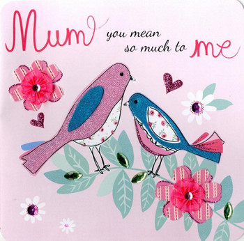 Gorgeous Hand Made, Large Square Collectable Keepsake Handmade Mother's Day Card