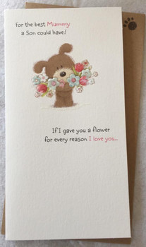 Lots of Woof From Your Son Mummy Mother's Day Card