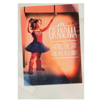 Hallmark Warner Bros Mother's Day Card For Grandmother 'Saving The Day' Medium