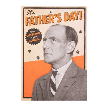 Funny Father's Day Hallmark Open Humour 3d Foil New Card 'Advice' Medium