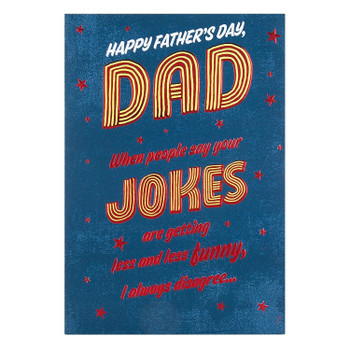 Hallmark Dad Father's Day Card 'Bad Jokes' Medium