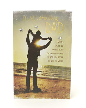 Special Dad Birthday Card to an Amazing Dad Sentiment Verse