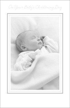 Precious Baby's Christening Day blessed Greeting Card