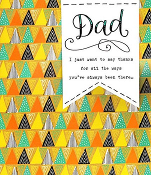 Thanks Dad Embellished  You're so brilliant, and I'm so lucky Father's Day Card Cards