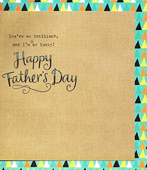 Thanks Dad Embellished  You're so brilliant, and I'm so lucky Father's Day Card Cards