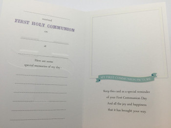 Special Keepsake For You On Your 1st Communion (Green) Communion Card