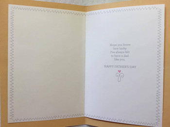 Forever Your Girl Fathers Day Greeting Card For Dad modern lettering and silver foil