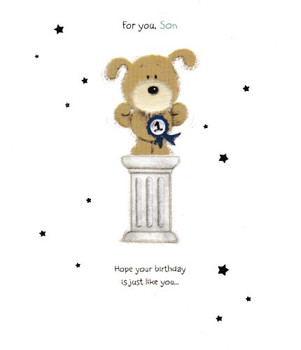 For You Son, (Woof) Birthday Greetings Card
