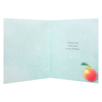 Hallmark Thank Teacher You Card"Makes all the Difference" Small