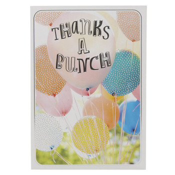 Thank You Card 'You're Very Kind' with colourful Balloons