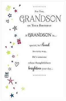 Grandson Birthday Card From The Thinking Of You Range