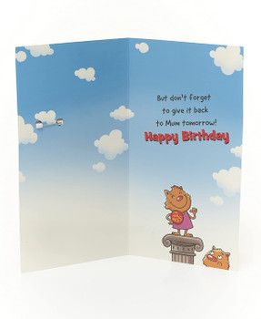 Funny Dad Birthday Card With I'm The Boss Badge Funny Dad Birthday Card With I'm The Boss Badge