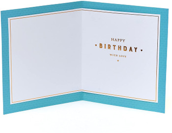 Funny Husband Birthday Card Copper Foil