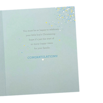 Son's Christening Day Greeting Card
