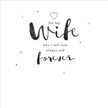 Luxury Wife Birthday Card from The Kindred Range 