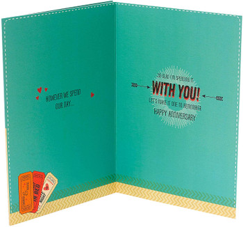 Husband Anniversary Card with Love Coupons Romantic