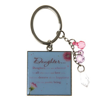 Daughter Words of Endearment Keyring Birthday Christmas Any Occasions