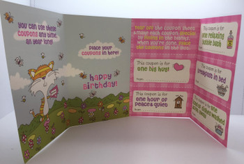 Special Mum Birthday Coupon Greeting Card New Gift