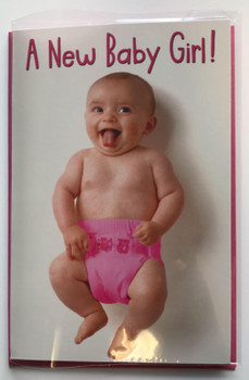 New Born Baby Girl Birth Congratulation New Humour Uk Greeting Card