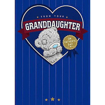 From Your Granddaughter Fathers Day Adorable Me To You Bear New Card